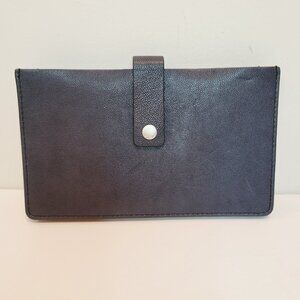 Fossil Vale Medium Tab Sorting Wallet Midnight Navy Clutch Purse